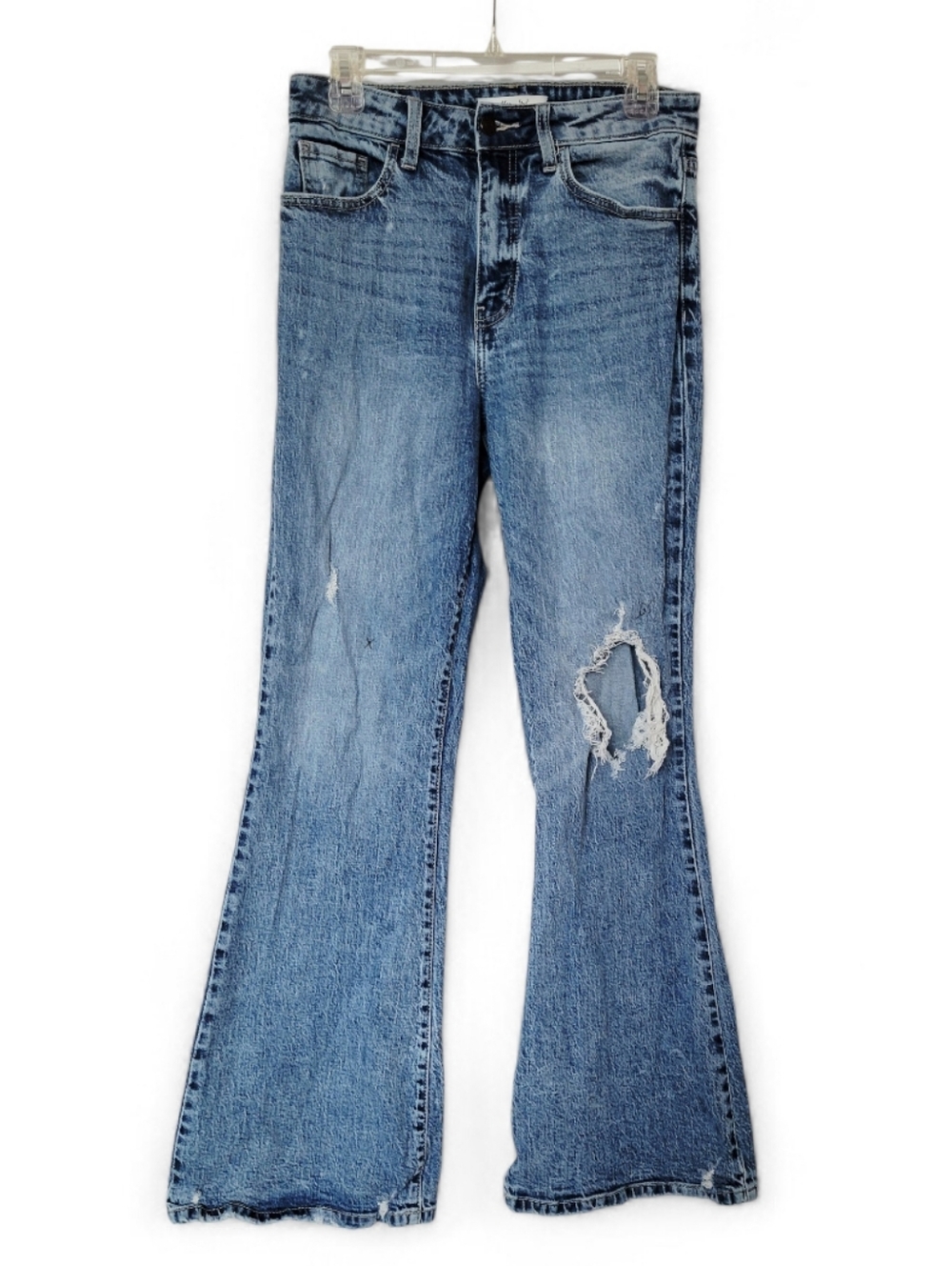 Willow & Root Flared Distressed Jeans